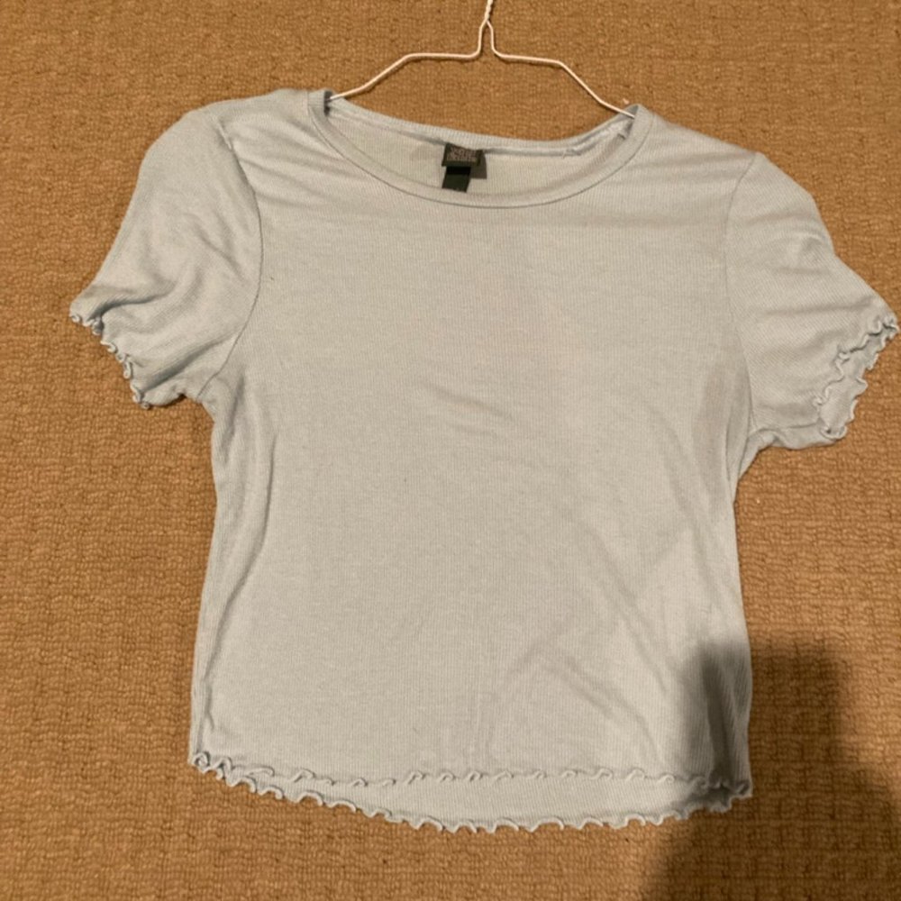 Light Blue Crop Top
